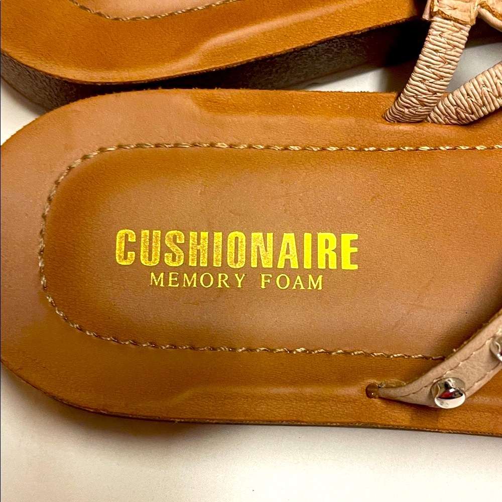 Women's Cushionaire Tan Sandals - Picture 3 of 3